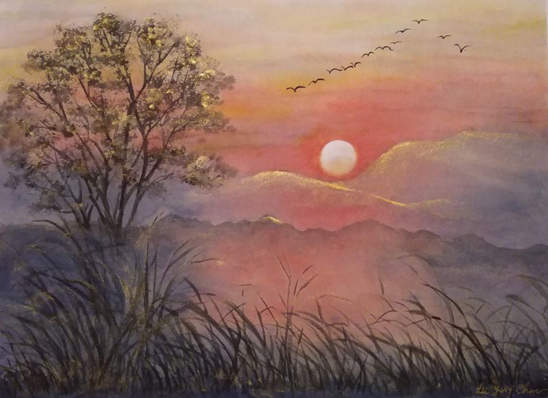 Crimson Sunset — Lii Ying Chen