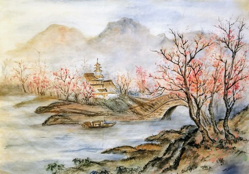 Temple by the River — Lii Ying Chen